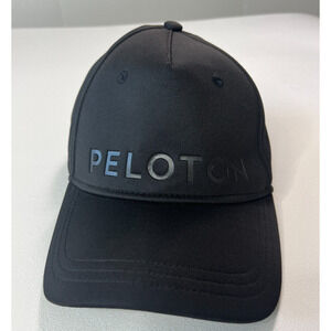 PELOTON black out hat cap classy with red strap back One Size Exclusive Design
